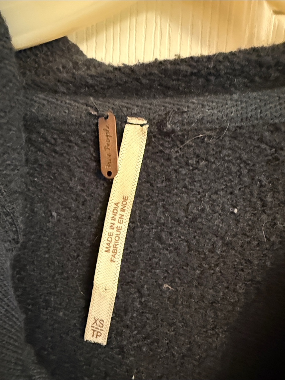 Free People Black Tiered Zip Hoodie Jacket - Picture 2 of 7